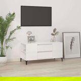 TV omarica visok sijaj bela 102x44,5x50 cm inženirski les, (20733176) | Shoptok.si