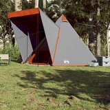  Obiteljski šator tipi 6 osoba sivo-narančasti vodootporni | Eponuda.ba