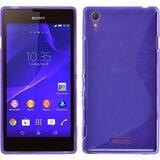  Gumijasti / gel etui S-Line za Sony Xperia T3 - vijolični Cene