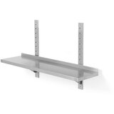  Nastavljiva Stenska Polica, Enojna, z 2 Nosilcema, 800x300x600mm | Shoptok.si