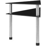 vidaXL Kuhinjske police crne 49,5 x 35 x 26 cm od kaljenog stakla | shoptok.hr
