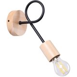  Sollux SL.1476 - Zidna lampa EMBER 1xE27/15W/230V crna/bež/bukva | Eponuda.com