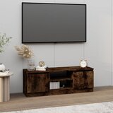The Living Store TV omarica z vrati dimljen hrast 102x30x36 cm - TV Omarica Z Vrati, (21375520) Cene