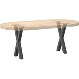  Noge za klub stolić u obliku slova X, 2 kom, antracit, 28 x (42-43) cm, čelik | shoptok.hr