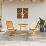  Sklopivi bistro set 3 kom. Smeđa Čvrsto drvo akacije | shoptok.hr