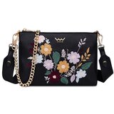 Vuch Torba Lylann Flowers Black, 16,5 x 24 cm Slike