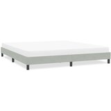  posteljni okvir brez vzmetnice svetlo siva 200x210 cm žamet, (21829504) Cene
