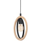 Eglo visilica Basildon 43461, 1x E27, crna/drvo | shoptok.hr