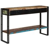 vidaXL Konzolna mizica iz trdnega predelanega lesa 120x30x76 cm | Shoptok.si