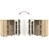 vidaXL kreveta sonoma hrast 55.5 x 29 x 100 cm konstruirano drvo | shoptok.hr