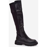 Boto Slip-on Women's Boots Made of Eco Leather Black Sylvina | Shoptok.si