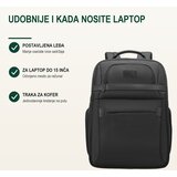 Bruno Poslovni ranac Transit, Laptop 15", 4 džepa sa rajsferšlusom, Crni Cene