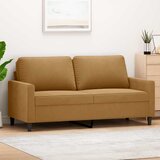  Dvosjed smeđi 140 cm baršunasti Smeđa | Shoptok.si