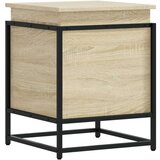 vidaXL Škatla s pokrovom sonoma hrast 40x40x51,5 cm inženirski les | Shoptok.si