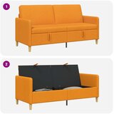 SOFA s pohranom Tamno žuta 172 x 78 x 87 cm Poliester | Eponuda.ba