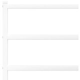 Metalni okvir kreveta uzglavlje i podnožje bijeli 140x200 cm | shoptok.hr