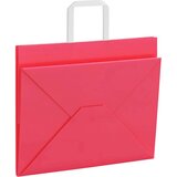  Papirnate vrećice 250 kom s ručkama ružičaste 32x22x24 cm | shoptok.hr