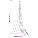 vidaXL Lučke za novoletno jelko 447 LED diod hladno tople bele 249 cm | Shoptok.si