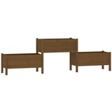 Maison Chic Visoka greda - Greda - Cvetlični Lonec medeno rjava 245,5x44x75 cm trdna borovina, (21790415) Cene