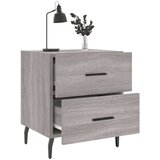vidaXL Nočna omarica siva sonoma 40x35x47,5 cm inženirski les | Shoptok.si