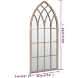 vidaXL ogledalo peščeno 100x45 cm železno za notranjo uporabo | Shoptok.si