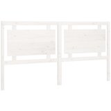 Maison Chic posteljno vzglavje - vzglavna omarica - nočna omarica belo 185,5x4x100 cm trdna borovina, (21706297) | Shoptok.si