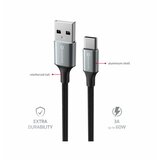 Swissten kabel USB/USB-C, TEXTILE II, 3A, 60W, 480 Mb/s, 1,5m crno-sivi | shoptok.hr