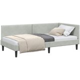  Kutni okvir kreveta Svijetlo siva 90 cm x 190 cm Baršun | shoptok.hr