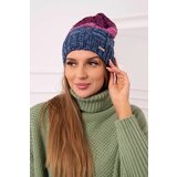 Kesi marka niezdefiniowana Cap with fleece Dolores K303 jeans+pink+dark purple Cene