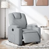 Maison Chic Električni naslanjač - Relax naslanjač svetlo sivo blago, (22062576) | Shoptok.si