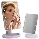  16LED osvetljeno kozmetično ogledalo - vrtljivo