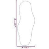  Zidno ogledalo crna 60x25 cm | shoptok.hr
