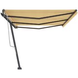  Samostojeća tenda na ručno uvlačenje 600 x 350 cm žuto-bijela | shoptok.hr