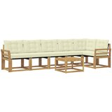  Set vanjskih sofa 7 kom. Bijela i krem | shoptok.hr