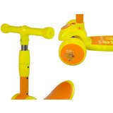 Lean_Toys Trikolesni skiro in poganjalec z lučkami in glasbo Rumena lea | Shoptok.si