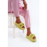 Boto Women's Foam Slippers With Decorations On Thick Sole Lime Bremavia | ePonuda.com