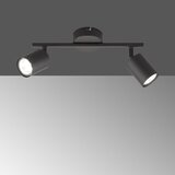 Fischer & Honsel Črno kovinsko LED točkovno svetilo 8x30 cm Vano – | Shoptok.si
