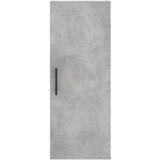  Visoka komoda siva betona 34 5x34x180 cm od konstruiranog drva | shoptok.hr