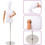  Podesiva lutka 120-150 cm s postoljem Uniseks PP Bijela | shoptok.hr