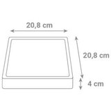 Greentech LED panel (18 W, Do x Š x V: 230 x 208 x 40 mm, Bela, Toplo bela) | Shoptok.si