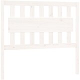 Maison Chic posteljno vzglavje - vzglavna omarica - nočna omarica belo 105,5x4x100 cm trdna borovina, (21705803) Cene