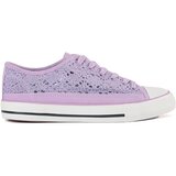Shelvt Purple openwork sneakers | Shoptok.si