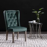 The Living Store Jedilni stol temno zelen žamet - Jedilni Stol, (21495162) | Shoptok.si