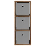  Strani šal s predalom Dimljeni oreh 25,5 x 22 x 69,5 cm, (5000233840) | Shoptok.si