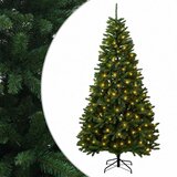  Umjetno božićno drvce s nogom 210 cm 300 LED lampica - Srednje zelena Ø 106 x 210 cm s 300 LED dioda | shoptok.hr