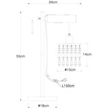 Globo 15533T - Stona lampa COMMA 1xE27/40W/230V | Eponuda.com