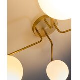 Kave Home Bijela/u zlatnoj boji metalna stropna svjetiljka sa staklenim sjenilom ø 15 cm Brisia – | shoptok.hr