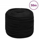 vidaXL radno uže crno 10 mm 50 m poliestersko Cijene