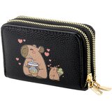  Novčanik s preslatkim motivom kapibare 12.5 x 8.5cm - crni | shoptok.hr
