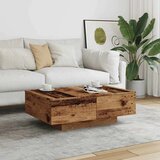 vidaXL Stol za kavu staro drvo 90 x 60 x 31 cm od konstruiranog drva | shoptok.hr
